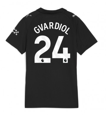 Lacne Ženy Futbalové dres Manchester City Josko Gvardiol #24 2025-26 Krátky Rukáv - Preč